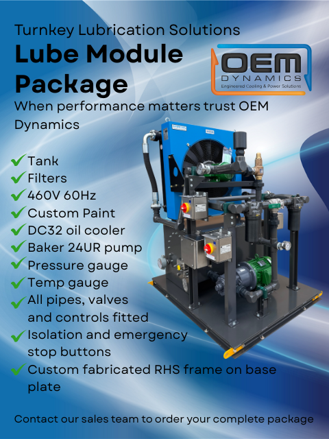 Custom Made Lube Module Packages